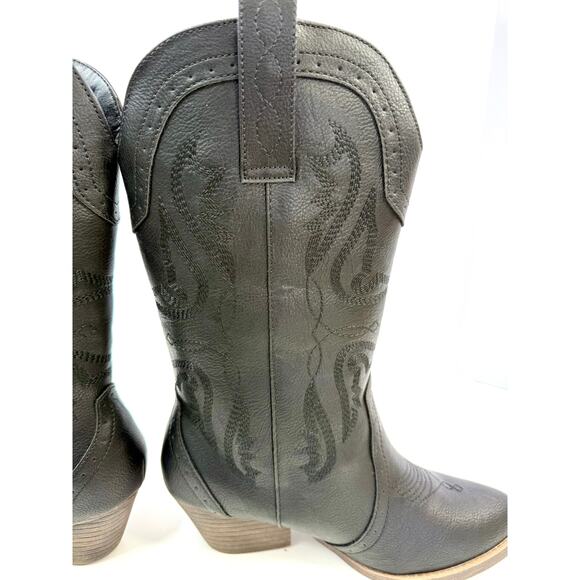 Sugar Women's Tammy Western Cowboy Boots Size 8 M Black NWT AND BOX - Picture 6 of 8